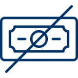 Cashless transaction sign